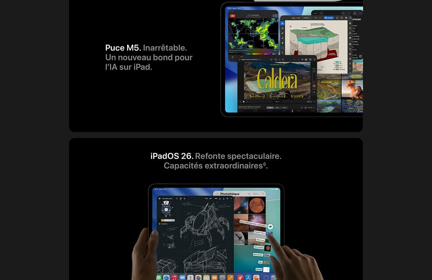 Apple iPad Pro 13 Pouces (M5) : Écran Ultra Retina XDR, Verre standard 256 Argent go wi-fi cellulaire