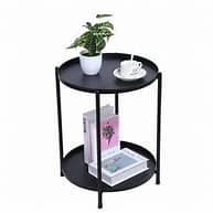 Table d'appoint en métal, petite table moderne de salon