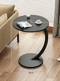 Gm Table D Appoint Ovale 2 Niveaux Bois Blanc Mabre