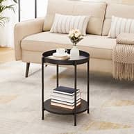 Table d'appoint en métal, petite table moderne de salon