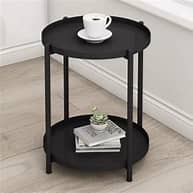 Table d'appoint en métal, petite table moderne de salon