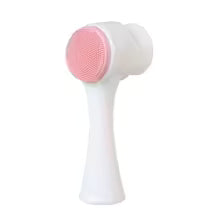 Brosse de nettoyage du visage Double Silicone 3D, Massage manuel, brosse pour le visage, exfoliant à poils souples, brosse de lavage du visage Double face