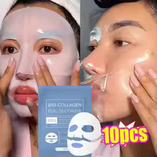 Masque facial au collagène Bio, Anti-rides, estompe, lifting des ridules, peau ferme, Anti-âge, éclaircissant, soins de la peau, cosmétiques coréens, 1/3/5/10 pièces