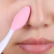 Brosse de lavage du visage en Silicone, soins de beauté pour la peau, exfoliante du nez, nettoyage des points noirs, outils avec tête de remplacement, 1 pièce/4 pièces