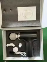 Pistolet de massage portable avec 4 têtes interchangeables et écran LED - Masseur à percussion pour le corps entier pour une relaxation musculaire profonde