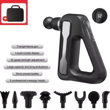 Pistolet de Massage électrique pour Fascia, 32 niveaux, tissus profonds, cou, corps, muscles du dos, exercice de Relaxation, soulagement de la douleur