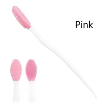 Brosse de lavage du visage en Silicone, soins de beauté pour la peau, exfoliante du nez, nettoyage des points noirs, outils avec tête de remplacement, 1 pièce/4 pièces