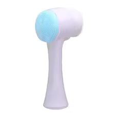 Brosse de nettoyage du visage Double Silicone 3D, Massage manuel, brosse pour le visage, exfoliant à poils souples, brosse de lavage du visage Double face
