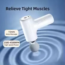 Pistolet de massage portable avec 4 têtes interchangeables et écran LED - Masseur à percussion pour le corps entier pour une relaxation musculaire profonde