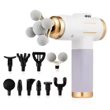 Pistolet de Massage électrique 11 en 1, pistolet de Fascia puissant à 99 niveaux, Vibration à haute fréquence, pistolet de Massage corporel, bras, jambes, masseur musculaire