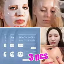 Masque facial au collagène Bio, Anti-rides, estompe, lifting des ridules, peau ferme, Anti-âge, éclaircissant, soins de la peau, cosmétiques coréens, 1/3/5/10 pièces