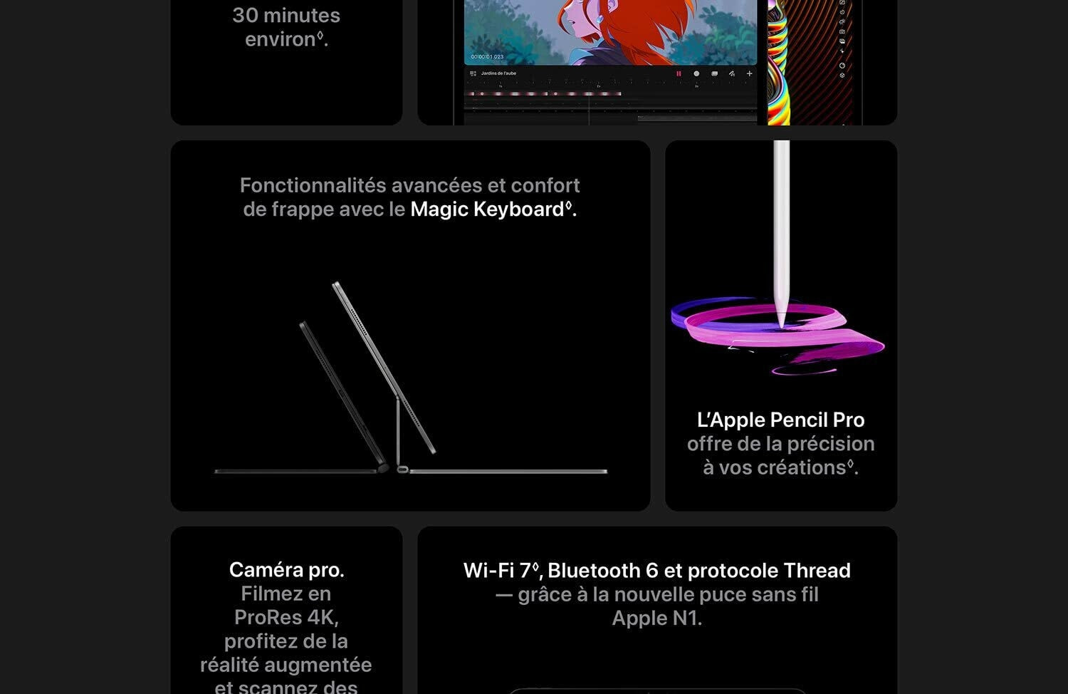 Apple iPad Pro 13 Pouces (M5) : Écran Ultra Retina XDR, Verre standard 256 Argent go wi-fi cellulaire